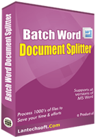 1 word document splitter
