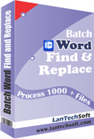 Batch word find replace